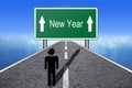 New Year Ahead Royalty Free Stock Photo